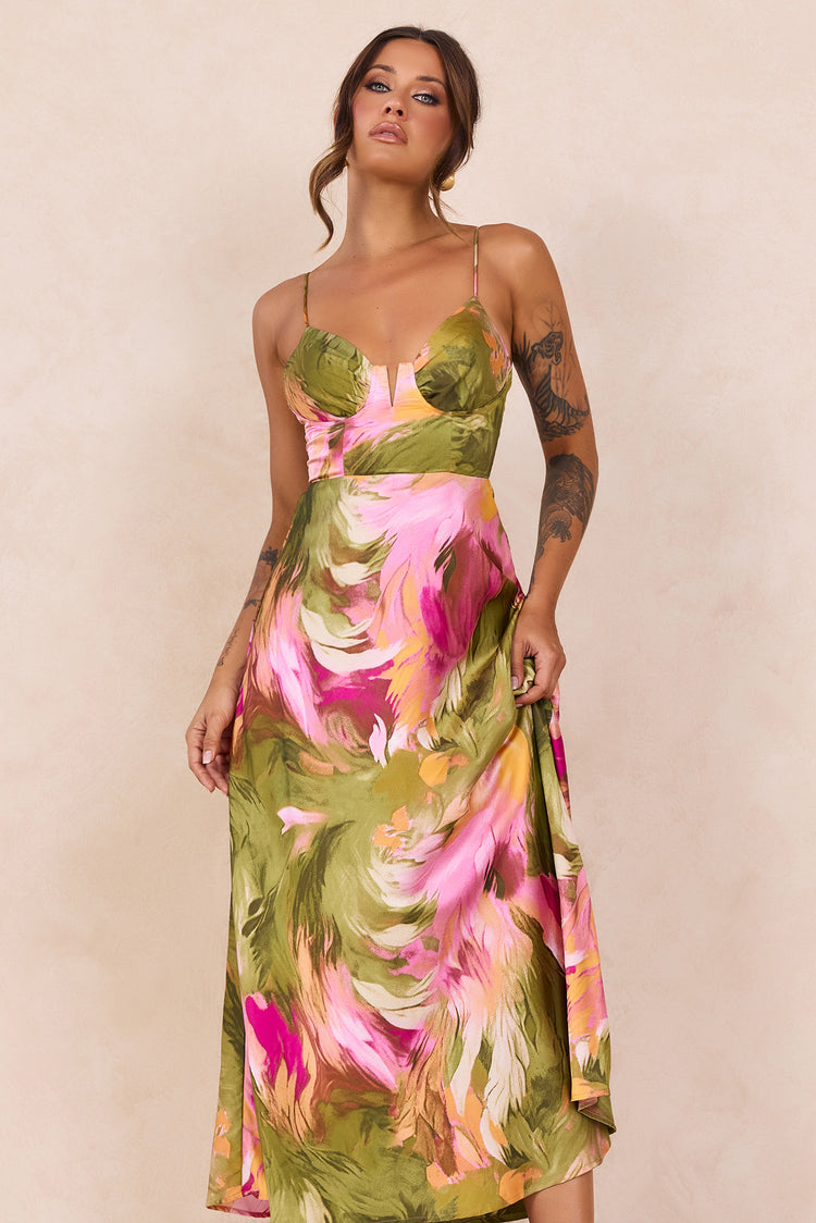 Send Love Maxi Dress - Purple Multi for women