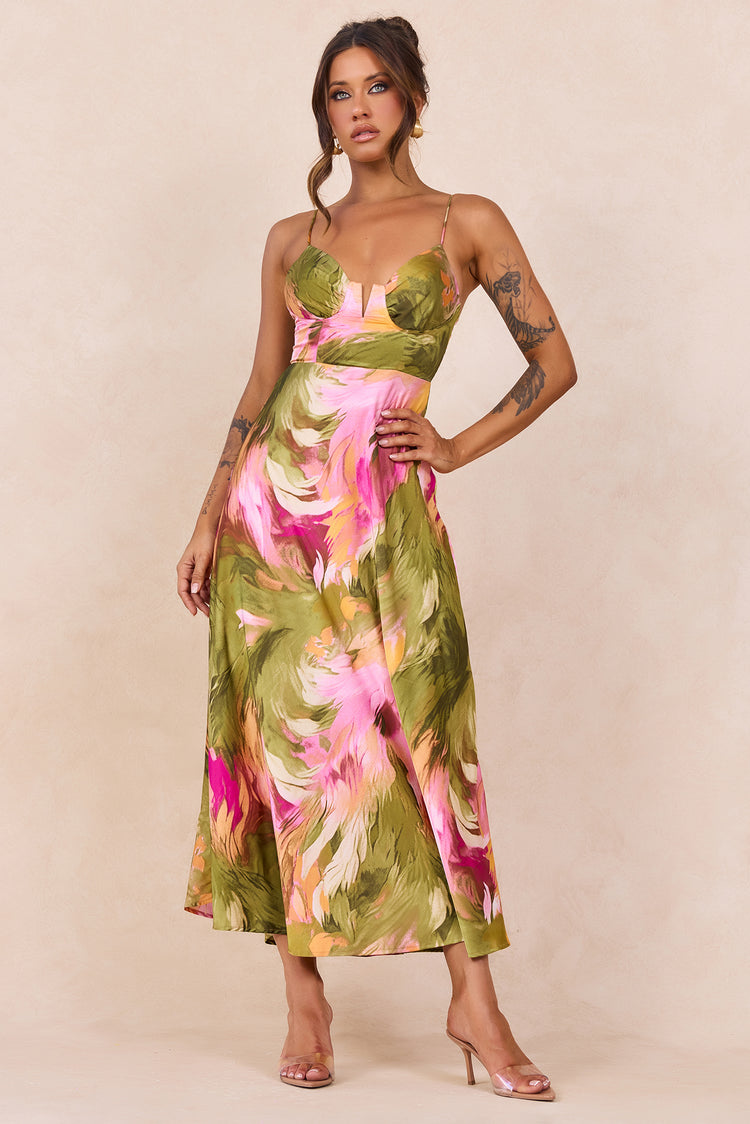 Send Love Maxi Dress - Purple Multi for women