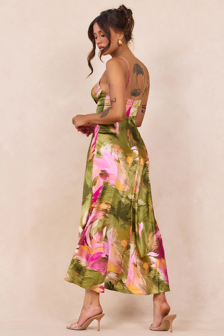 Send Love Maxi Dress - Purple Multi for women