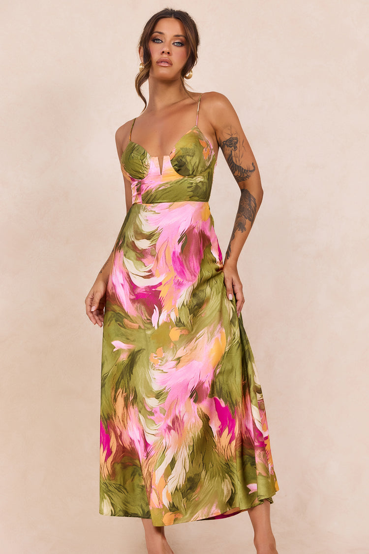 Send Love Maxi Dress - Purple Multi for women