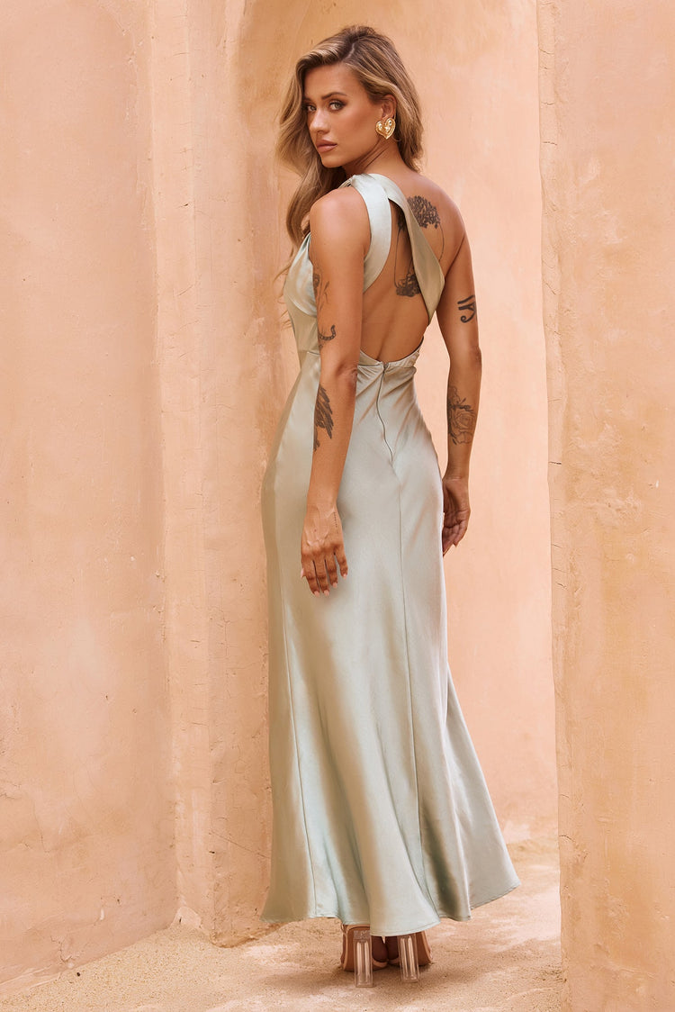 Serene Sway Maxi Dress - Sage for women