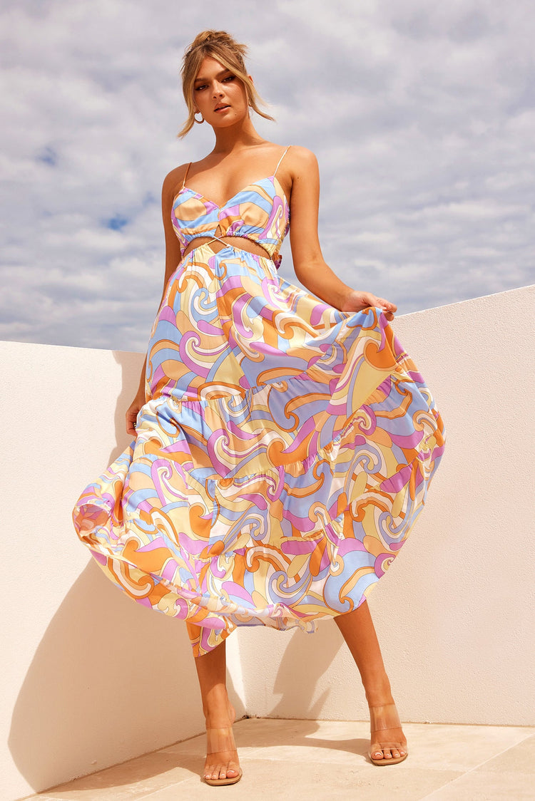 Shine For You Maxi Dress - Multi for women