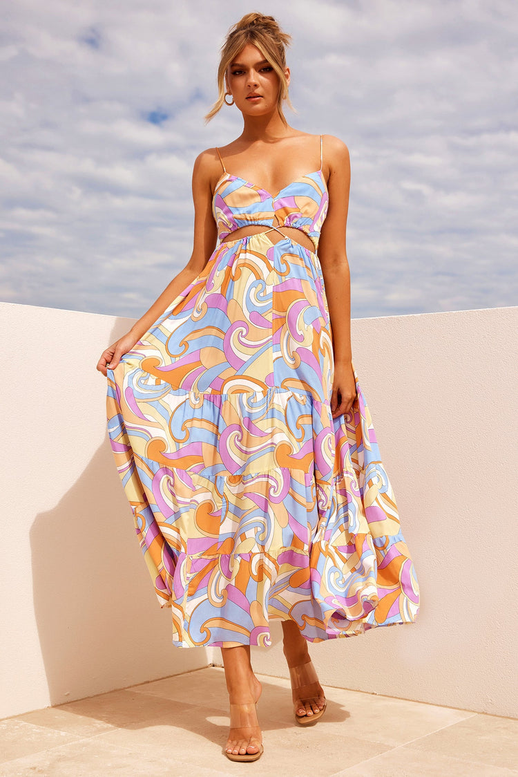 Shine For You Maxi Dress - Multi for women