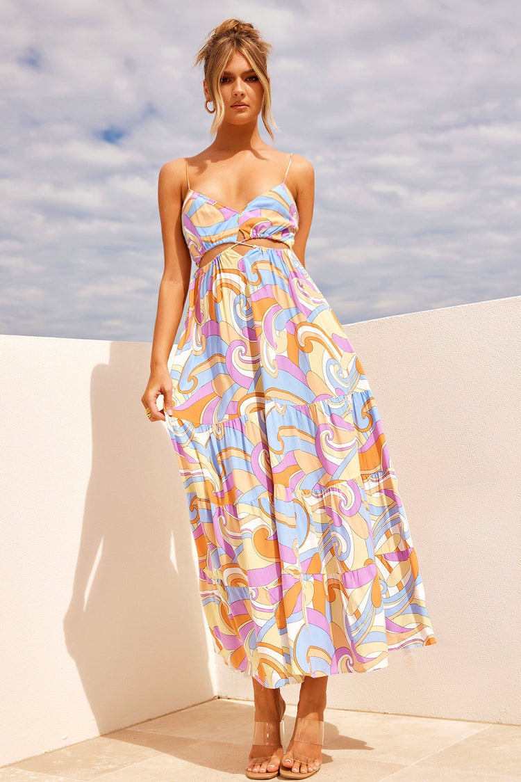 Shine For You Maxi Dress - Multi for women