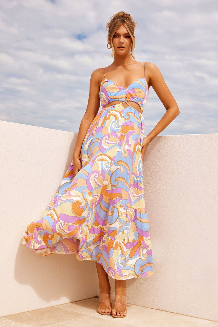 Shine For You Maxi Dress - Multi for women
