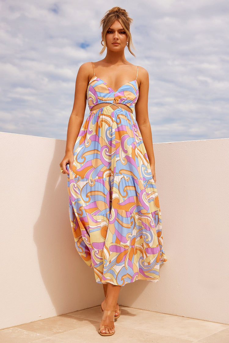 Shine For You Maxi Dress - Multi for women