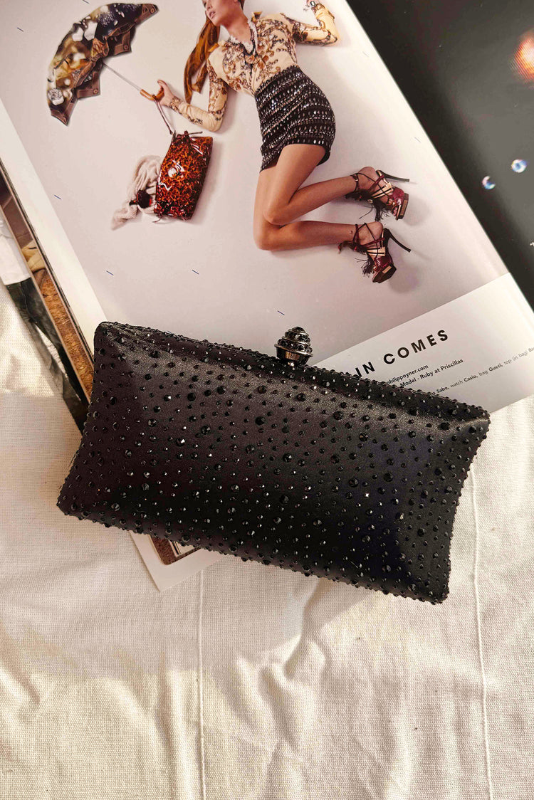 Slay the Night Clutch Bag - Black for women