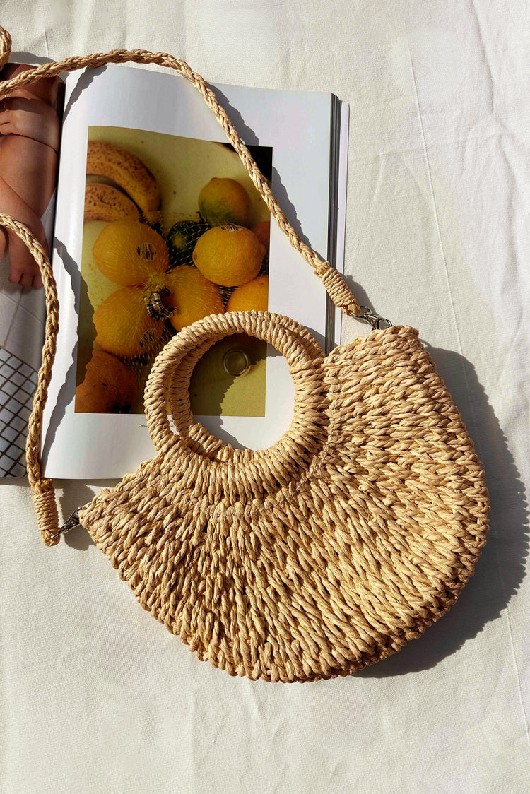 Solene Raffia Bag - Beige for women