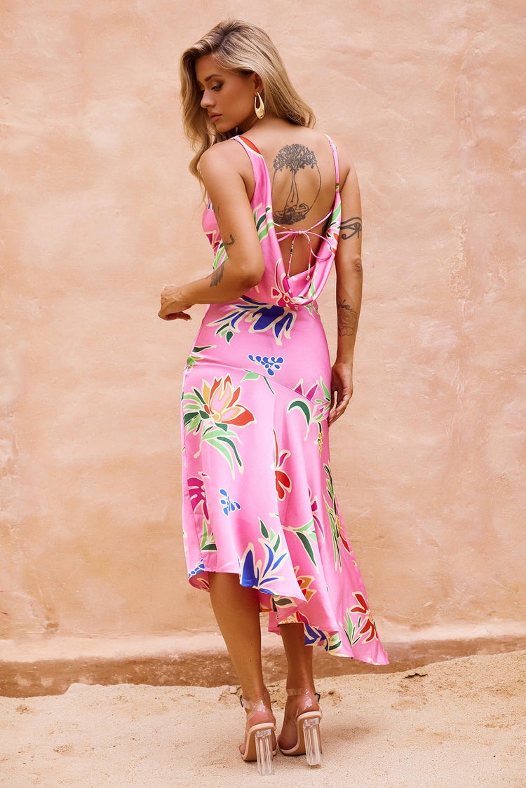 Sonora Midi Dress - Pink for women