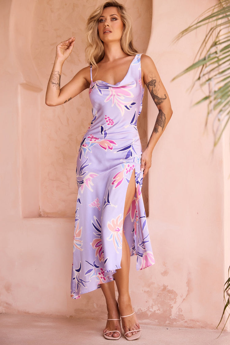 Sonora Midi Dress - Purple for women
