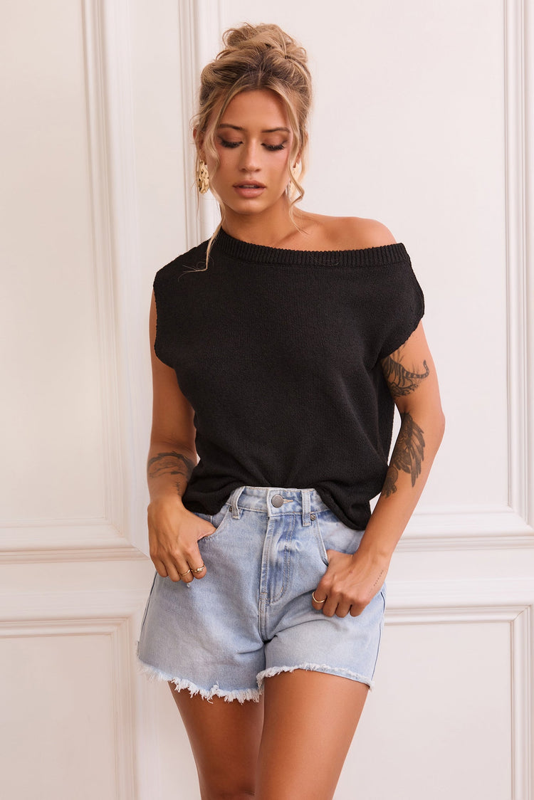 Soul Searching Denim Shorts - Washed Blue for women