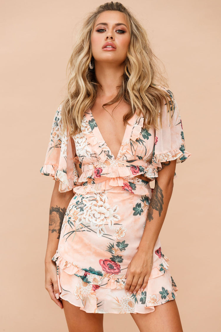 Sprung In Love Dress - Orange for women