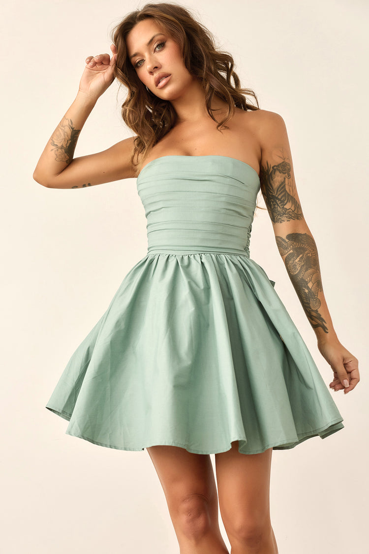 Sugar Crush Mini Dress - Sage for women
