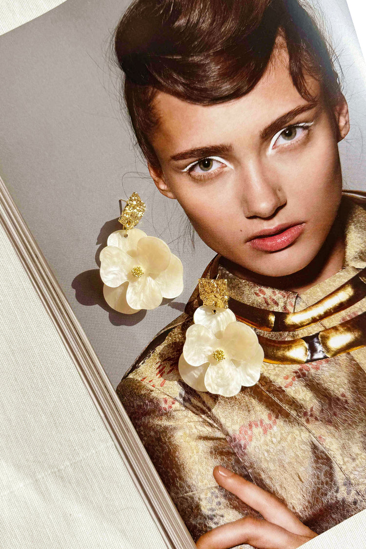 Summer Swooning Earrings - White for women