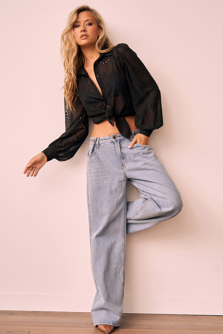 Sun Sister Blouse - Black for women