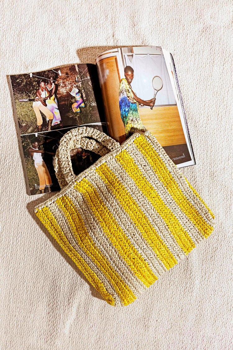 Sunlit Voyage Tote Bag - Lemon for women