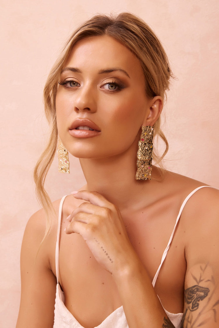 Sunset Sip Earrings - Gold for women