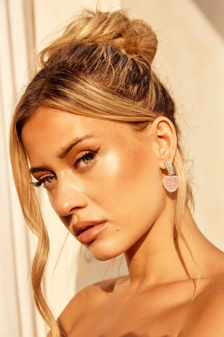 Sweet And Sour Earrings - Pink for women