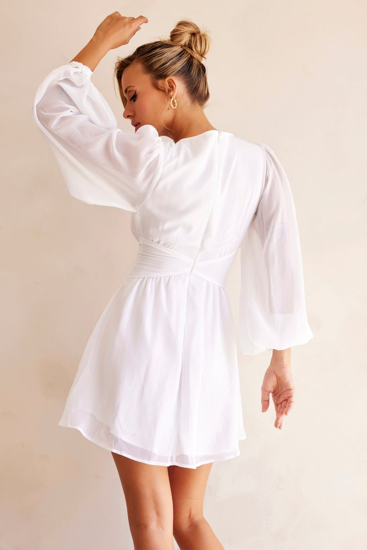 Tara Mini Dress - White for women