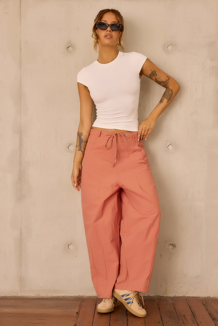 Terracotta Muse Pants - Clay Rose for women