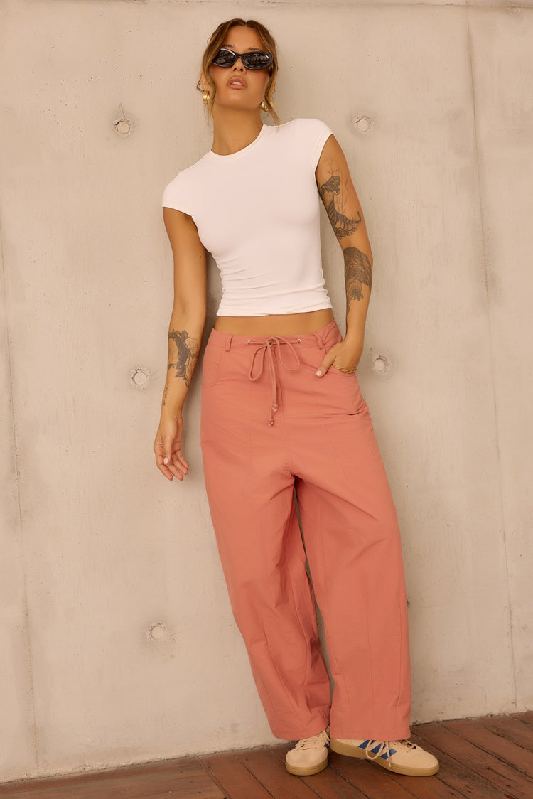 Terracotta Muse Pants - Clay Rose for women