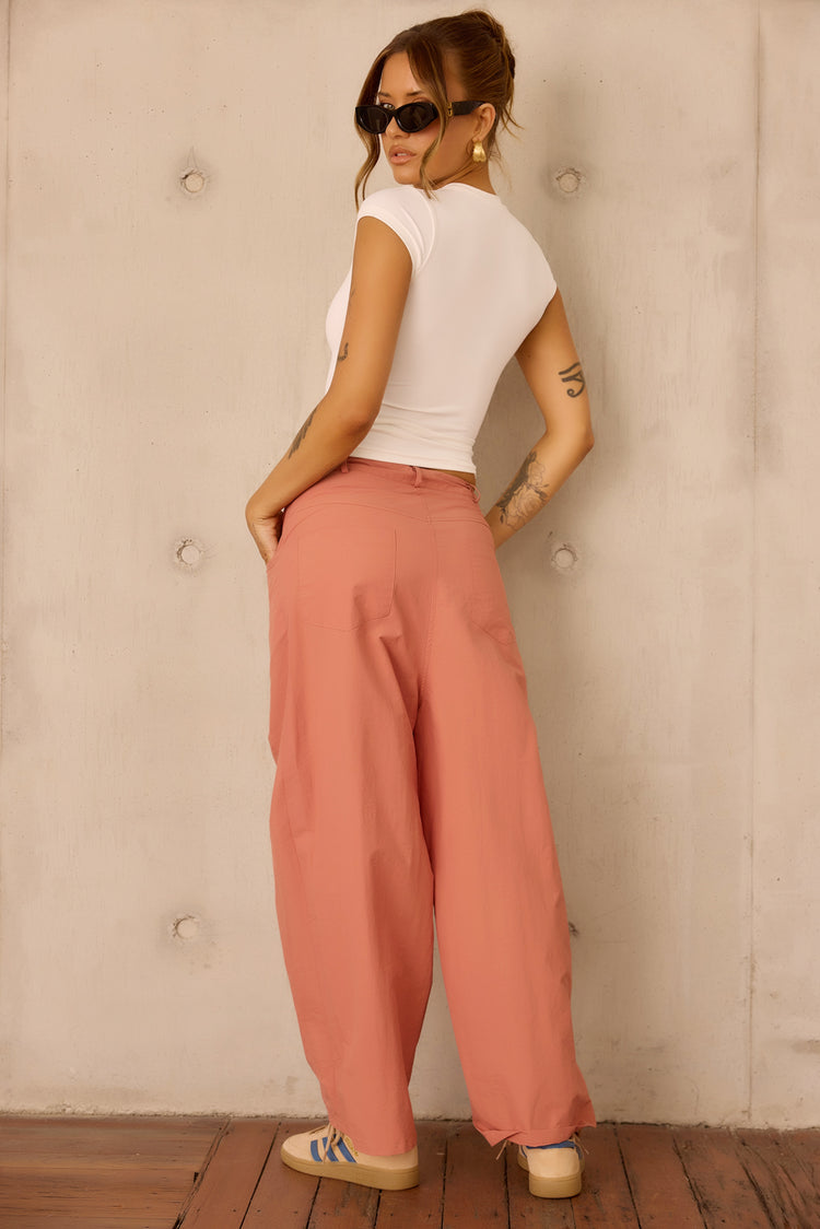 Terracotta Muse Pants - Clay Rose for women