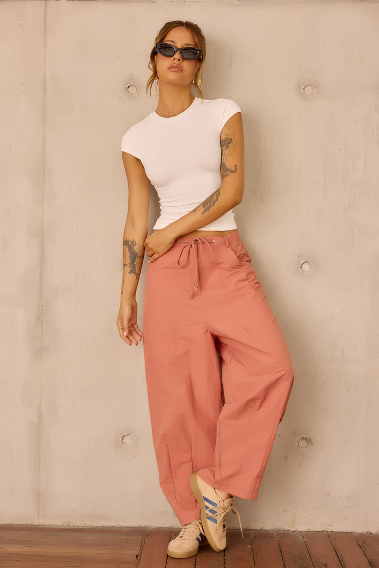 Terracotta Muse Pants - Clay Rose for women
