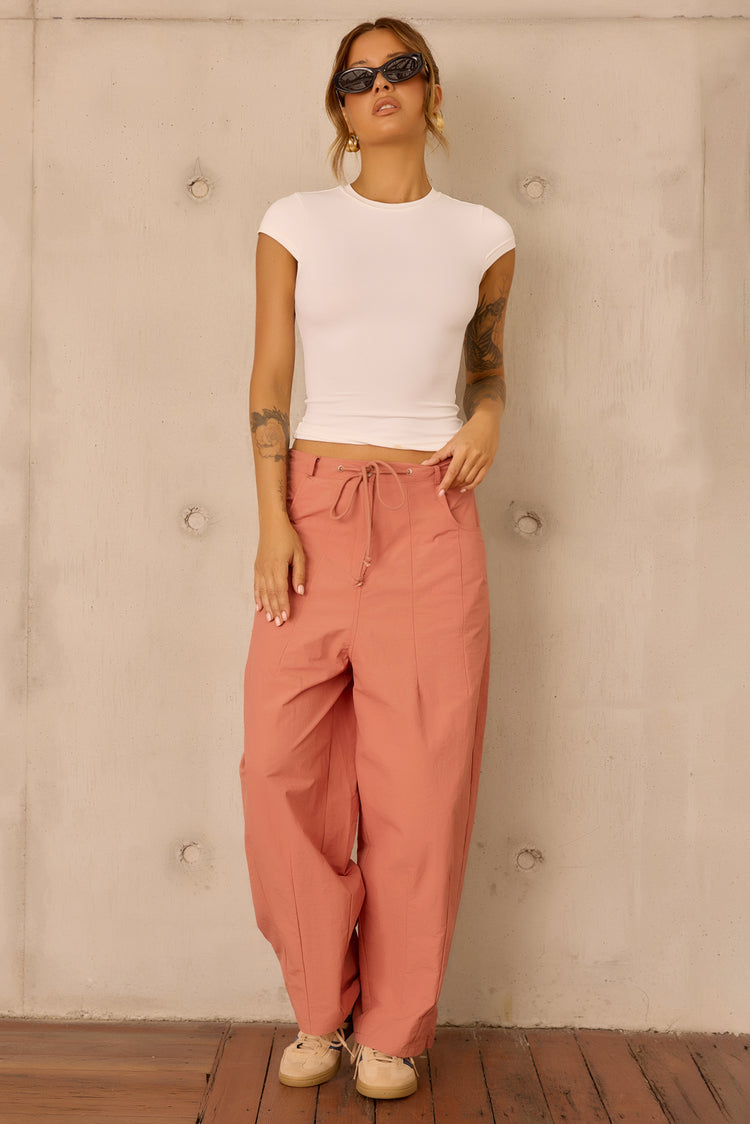 Terracotta Muse Pants - Clay Rose for women