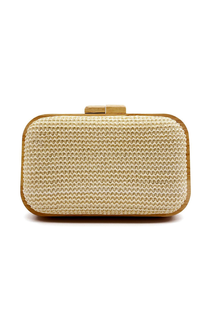 The Staycation Clutch Bag - Light Beige for women