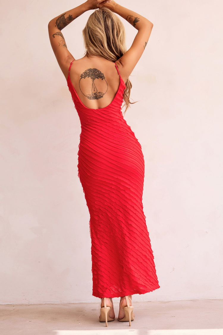 Thelma Maxi Dress - Red for women