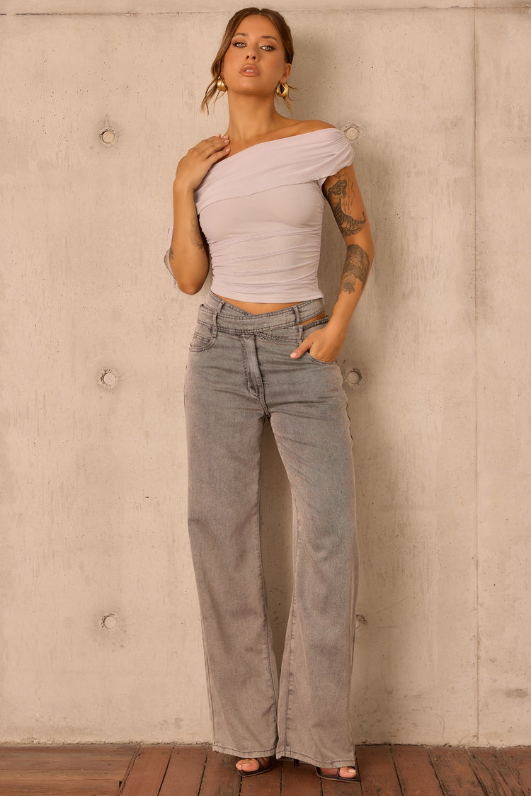 Urban Ease Denim Jeans - Ash for women