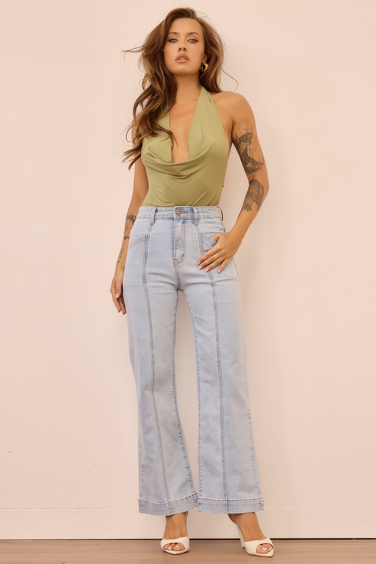 Velvet Age Denim Jeans - Washed Blue for women