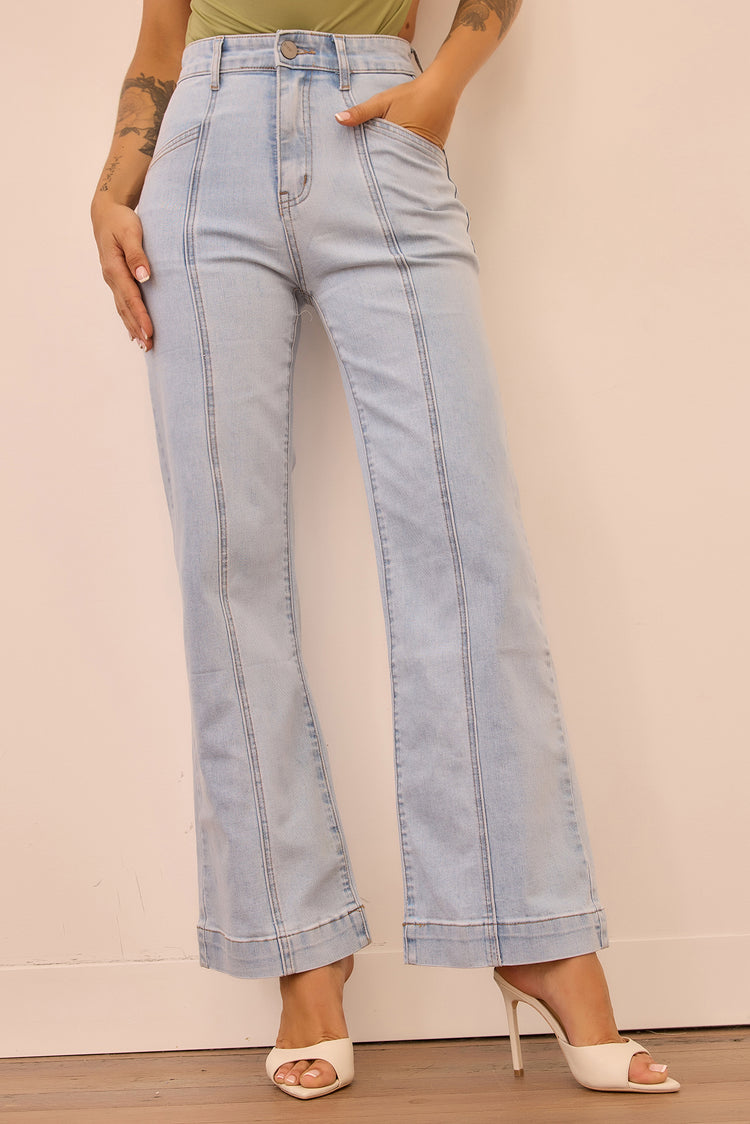 Velvet Age Denim Jeans - Washed Blue for women