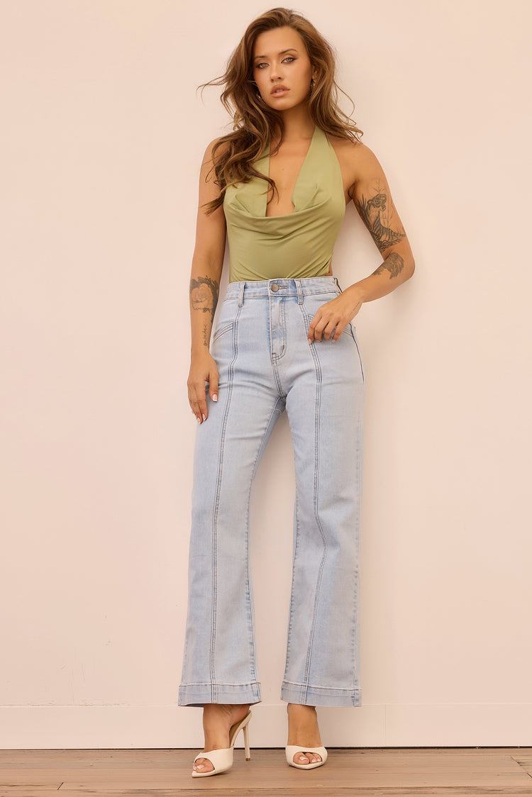 Velvet Age Denim Jeans - Washed Blue for women