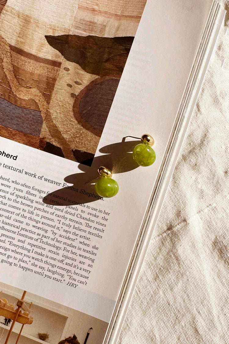 Verdant Glow Earrings - Green for women
