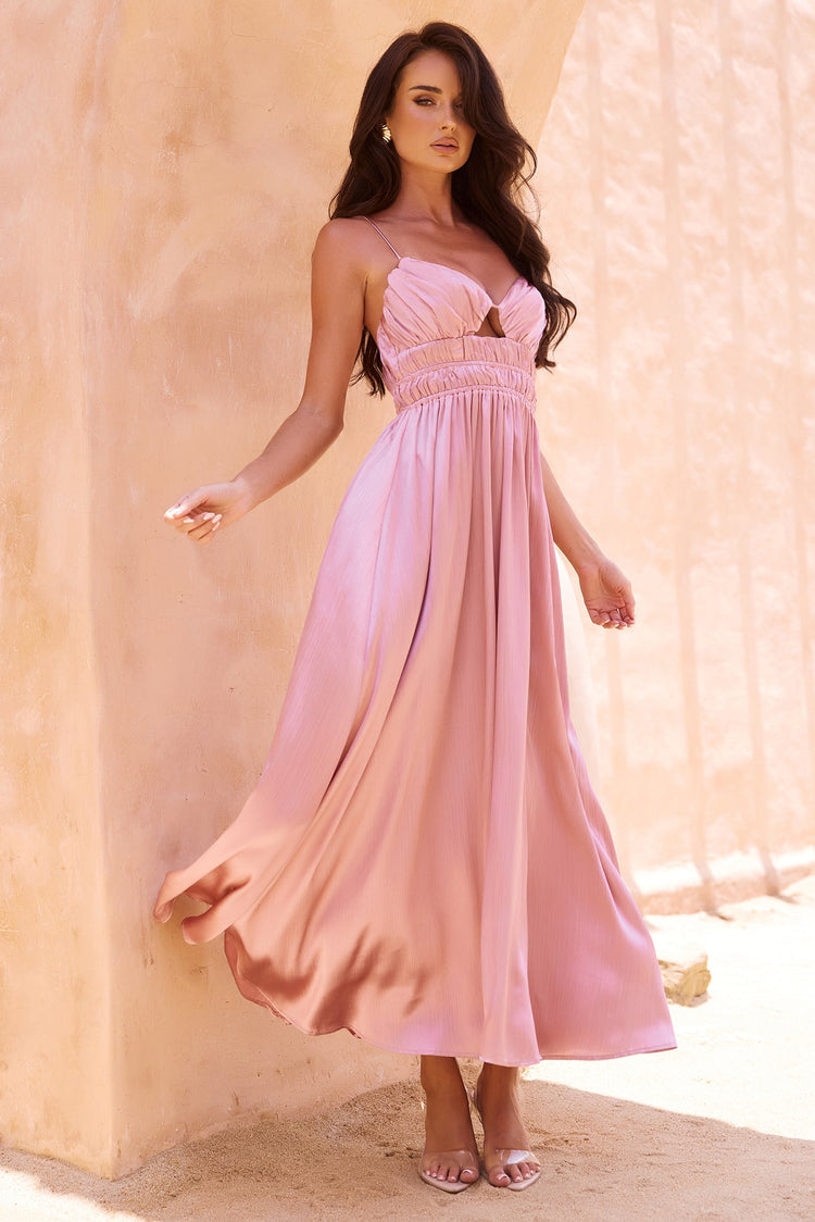 Way To You Maxi Dress - Blush for women