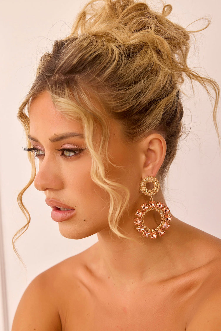 West Set Earrings - Rose Gold for women
