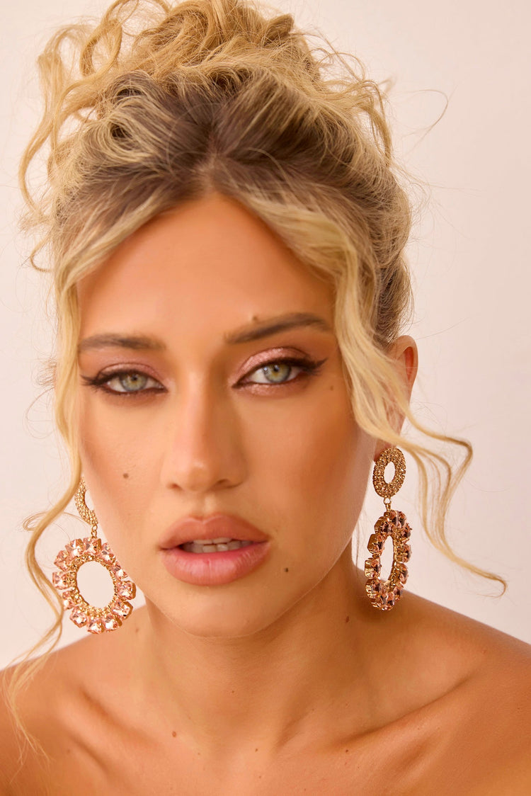 West Set Earrings - Rose Gold for women