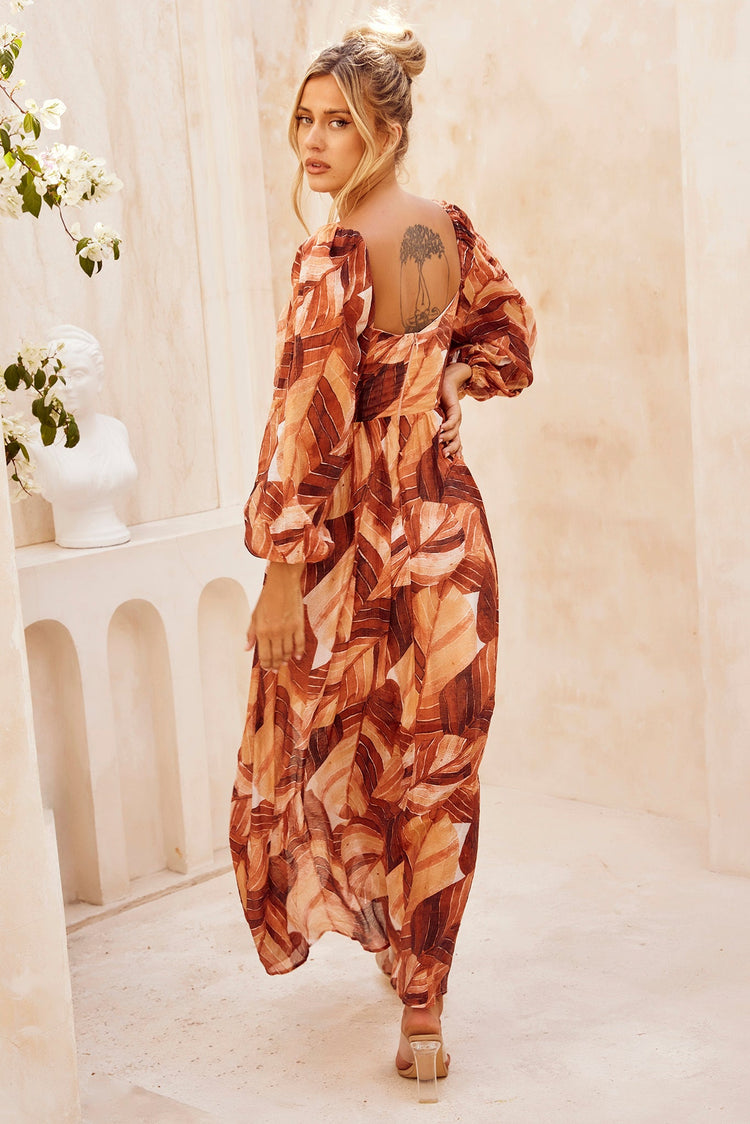 Wild Thing Maxi Dress - Tan for women