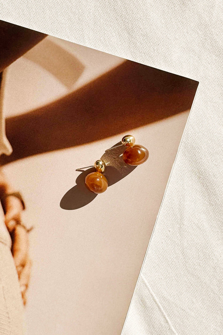 Win Instantly Earrings - Brown for women