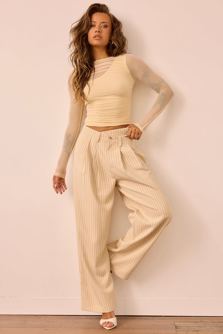 You Got This Woven Pants - Cream for women