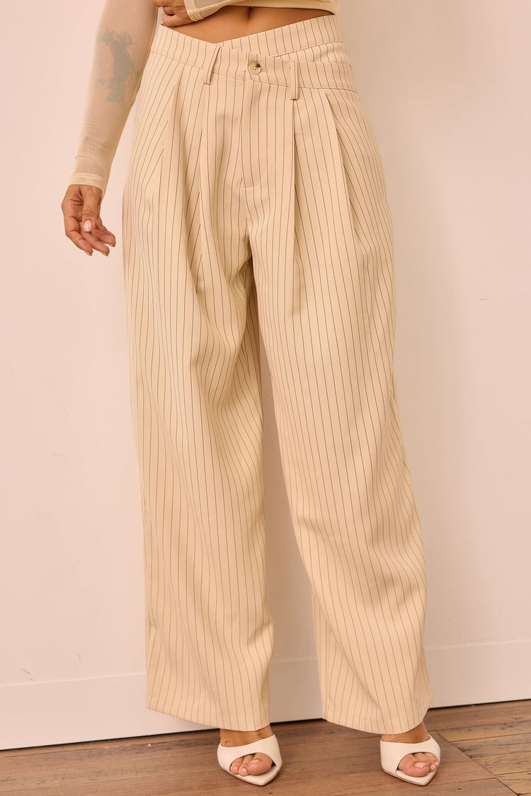 You Got This Woven Pants - Cream for women