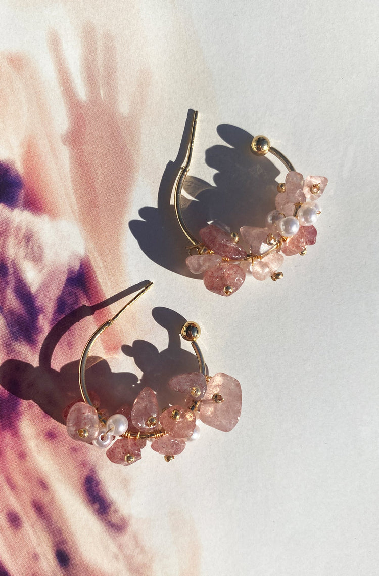 Ayaka Earrings - Rose Pink ACCESSORIES Sage and Paije