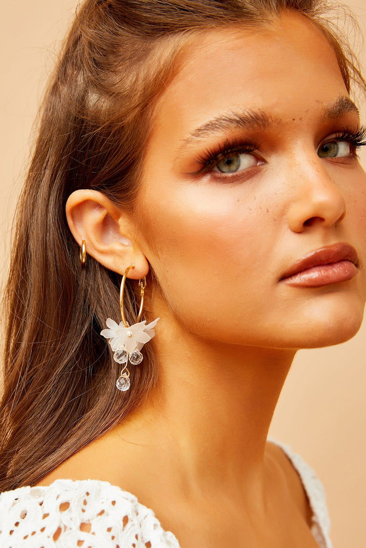 Belle Earrings - Clear ACCESSORIES Sage and Paije