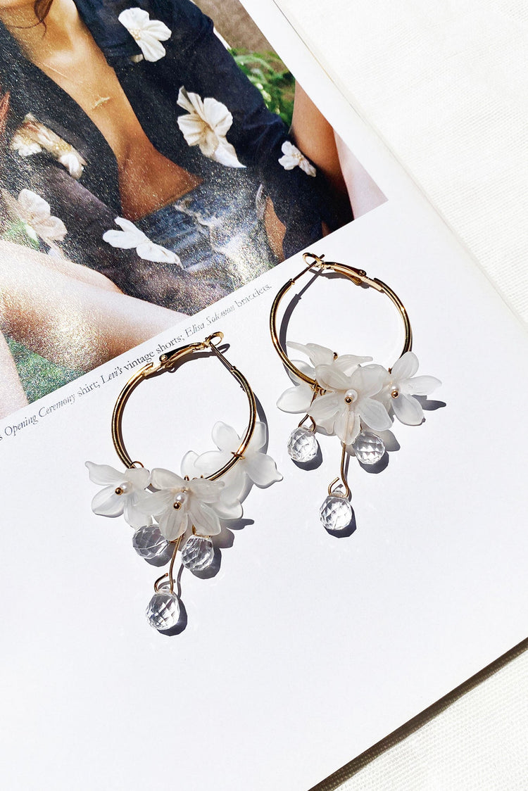 Belle Earrings - Clear ACCESSORIES Sage and Paije