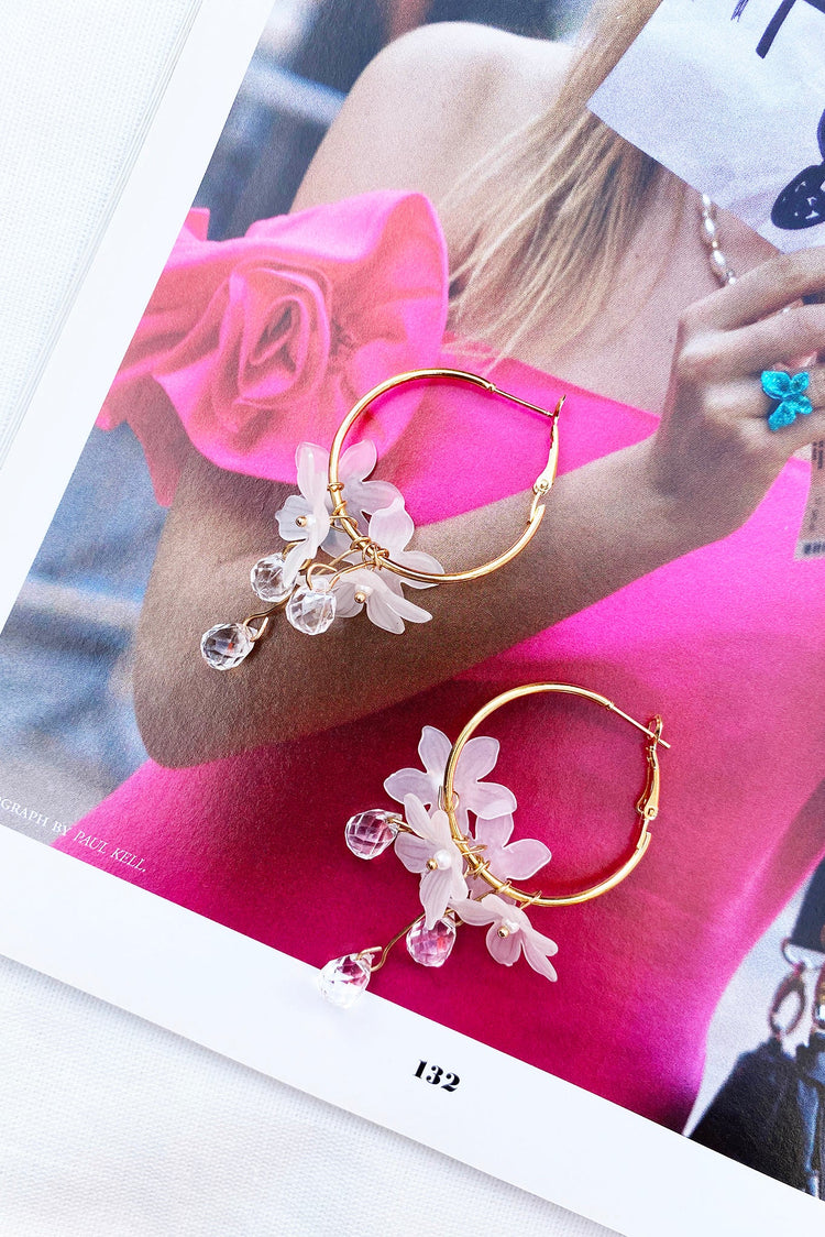 Belle Earrings - Clear ACCESSORIES Sage and Paije