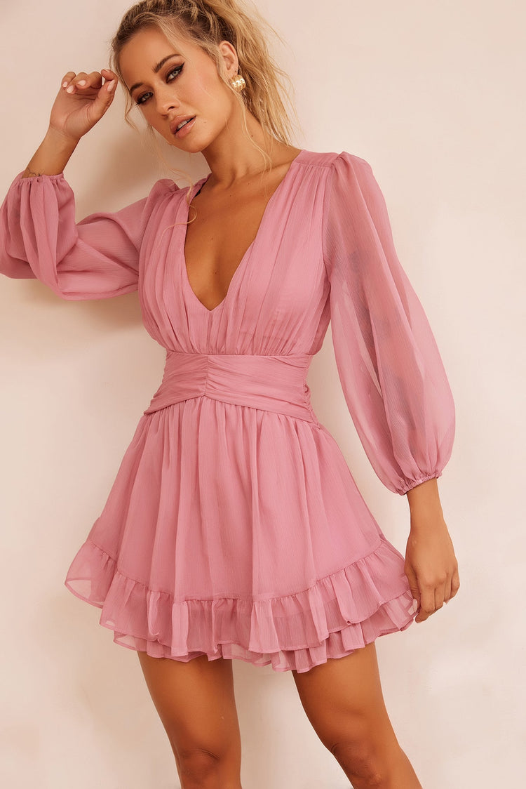 Girl Crush Mini Dress - Blush DRESSES Sage and Paije