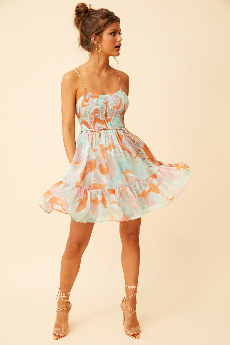 Spring Dance Dress - Orange DRESSES Sage and Paije