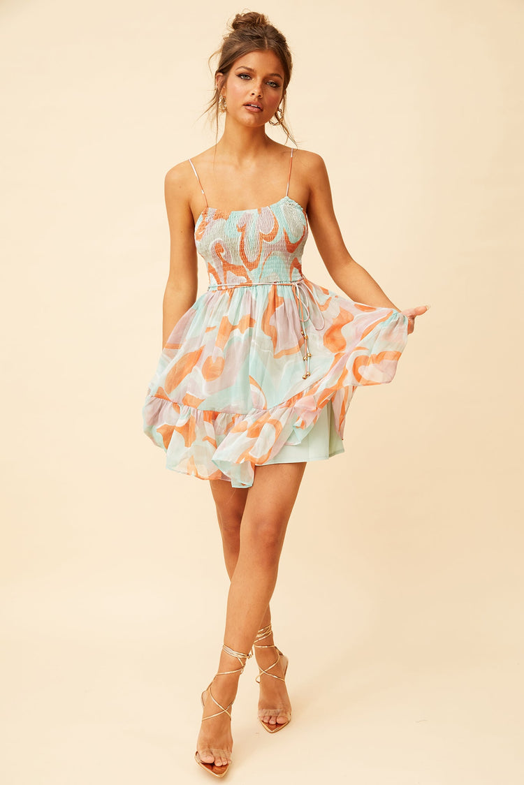 Spring Dance Dress - Orange DRESSES Sage and Paije