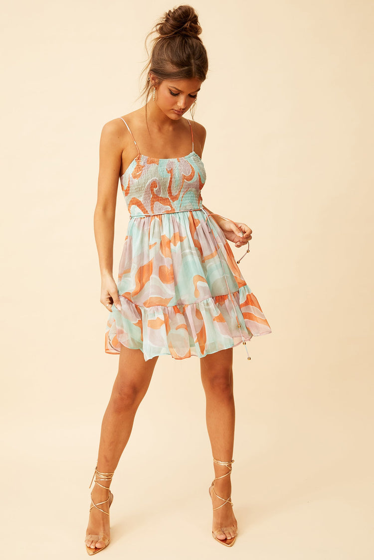 Spring Dance Dress - Orange DRESSES Sage and Paije